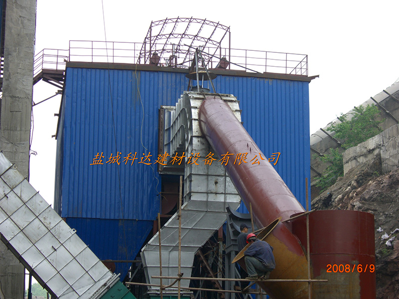 丹東賽馬2000T水泥生產線窯尾布袋除塵